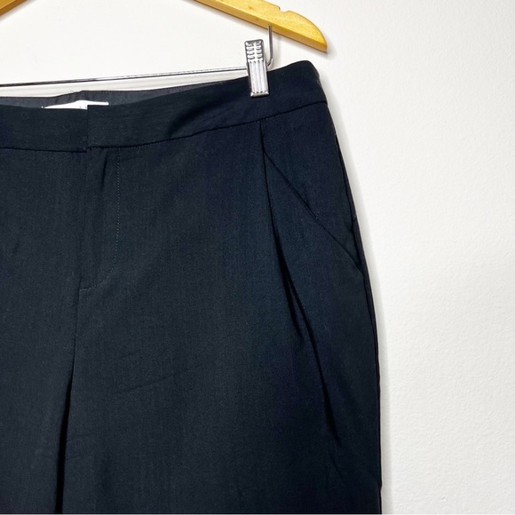 Everlane Black Slim Wool Trouser Pants Black Size 12 - Picture 3 of 9